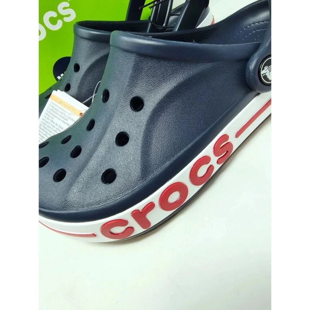 Crocs Classic Clogs Navy Red White M6|W8 Men's Size 6/ Women's Size 8 Unisex